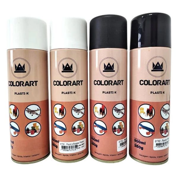 Spray Plasti-k Para Plásticos Colorart Cores