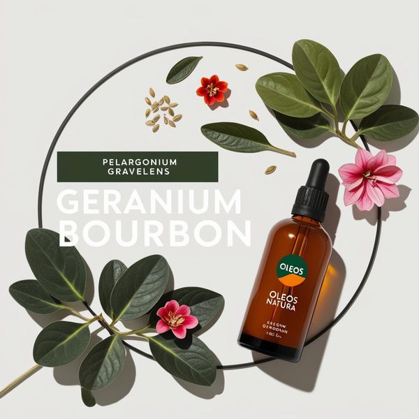 Óleo Essencial GERÂNIO - GERANIUM BOURBON