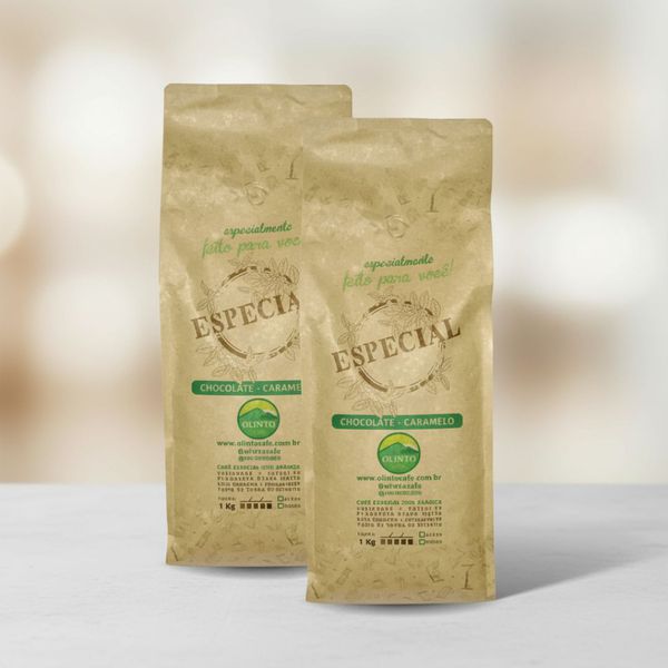 Pé de Moleque Tradicional Binuto 18 unidades + Café Olinto 1kg