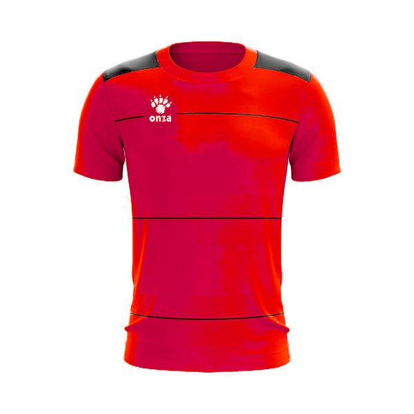 Camisa Jogo - Vermelha com detalhe de listra no peito 