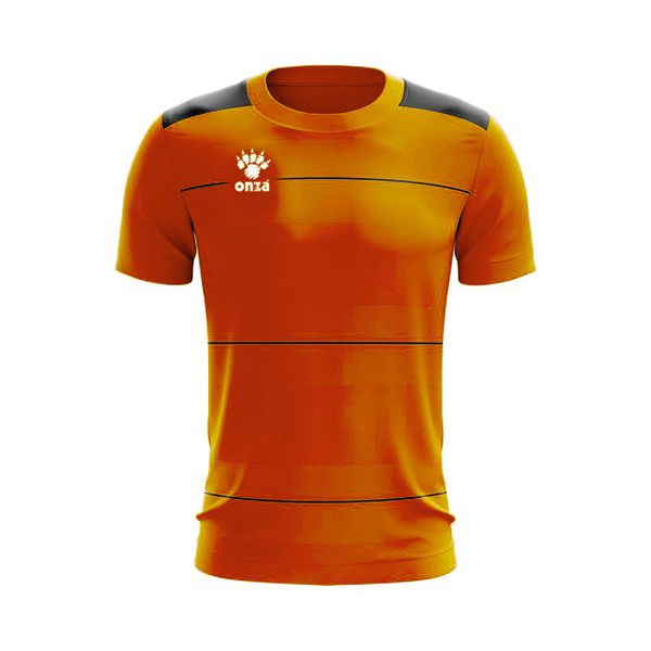 Camisa Jogo - Laranja com detalhe de listra no peito 