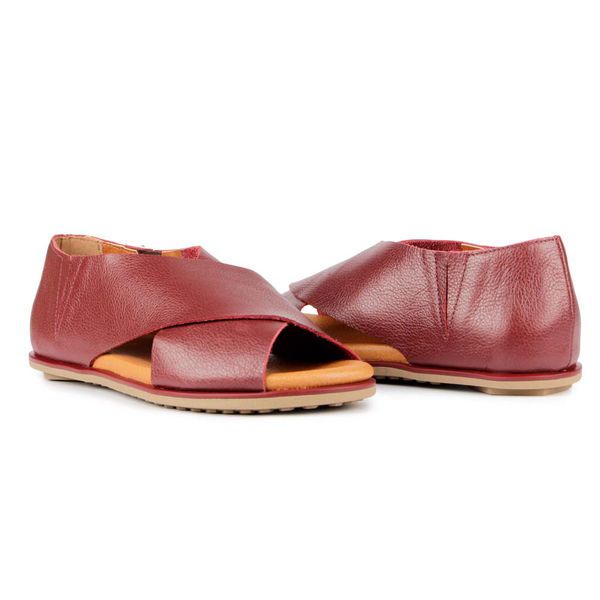 Rosario Sandalias Marca Born Sandália Comfy Roma Em X Bordô ORCADE