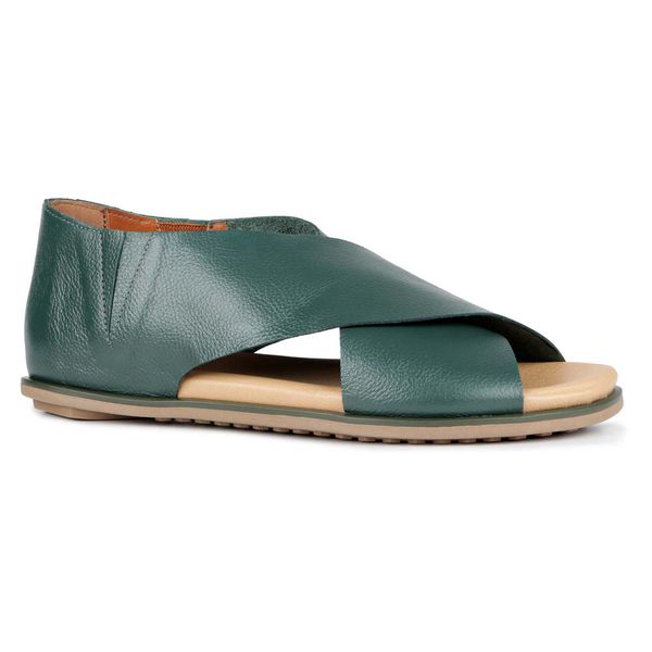 Sandália Comfy Roma em X Musgo