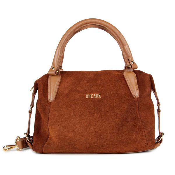 Bolsa Orcade Camurça Caramelo