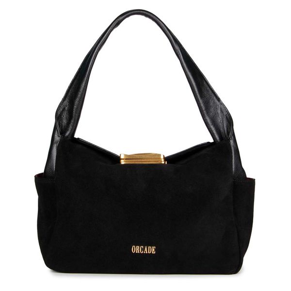 Bolsa Hobo Orcade Camurça Preta