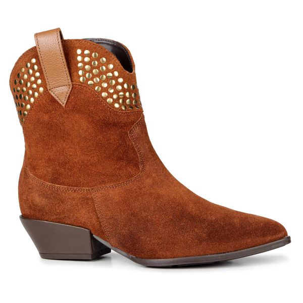Bota Amber Western Camurça Caramelo