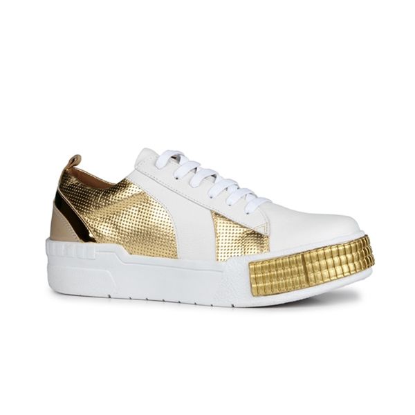 Tênis Bridget Orcade Mix Estampas Neve e Dourado