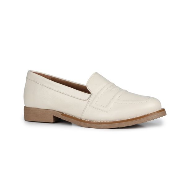 Loafer Vittoria Orcade Couro Frequência Osso