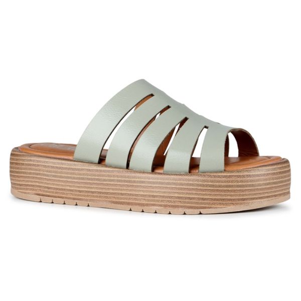 Sandália Flatform Ibiza Orcade Laser Pistachio