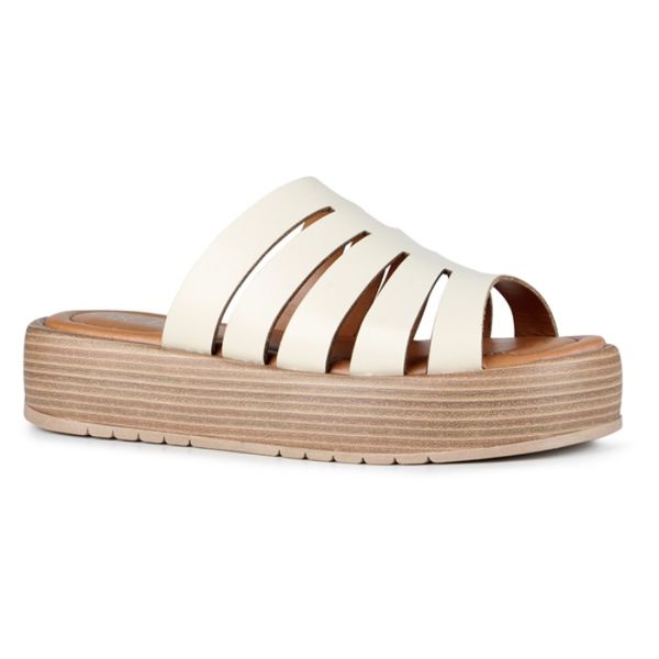 Sandália Flatform Ibiza Orcade Laser Osso