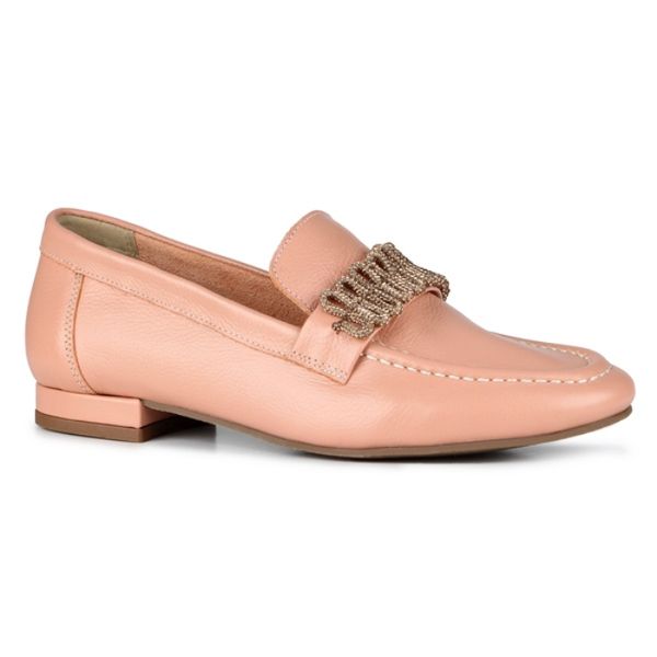 Mocassim Loafer Orcade Shine Rosa Seco