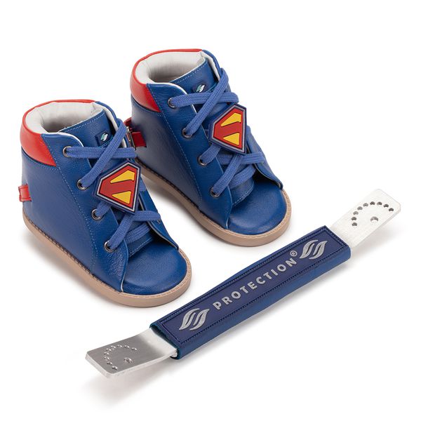 Dennis Brown Super Homem azul com barra de regulagem