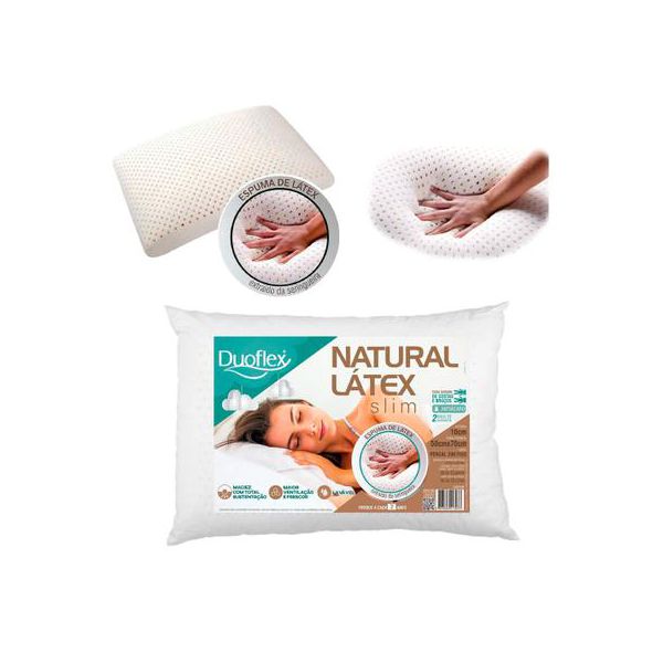 Travesseiro Natural Latex Slim - Duoflex