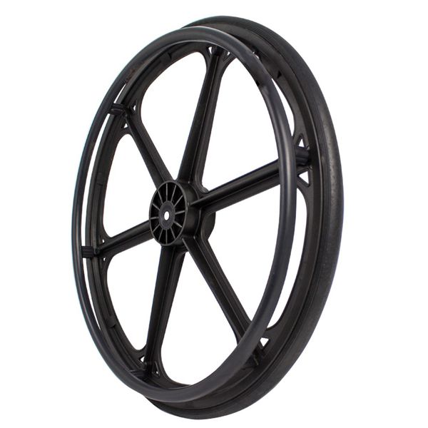 Jaguaribe - Roda Aro 24 Nylon Pneu Macio Preto e Bucha