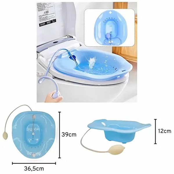 Longevitech - Bacia Banho de Assento Azul 