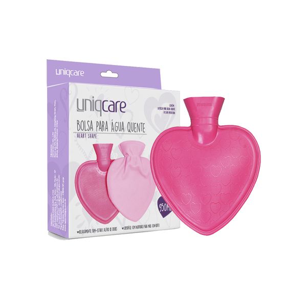 Uniqcare - Bolsa Para Água Quente Heart Shape 950ml
