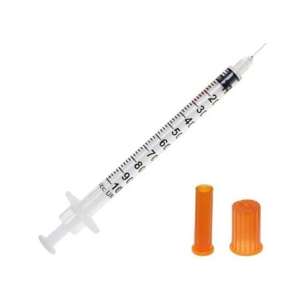 Seringa Para Insulina 1ml 8,0 X 0,30mm C/ 100un Descarpack
