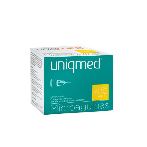 Uniqmed - Micro Agulhas Ultra Finas 30gx4mm