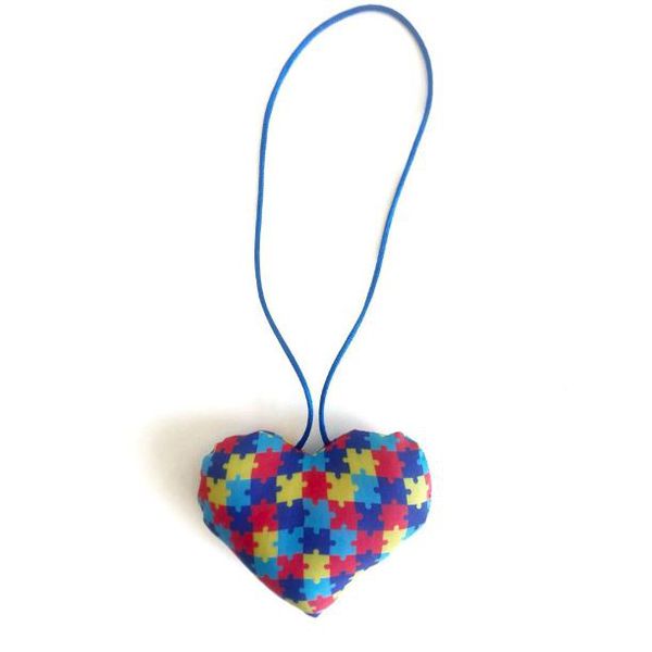 Chaveiro Símbolo do Autismo Coração - Apoie com Estilo