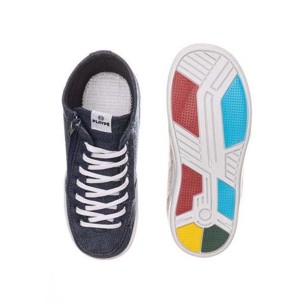 Tenis Playp Cano Alto Exclusivo Para Uso de rtese Jeans Playp