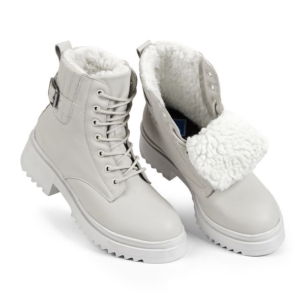 Bota branca de sales neve