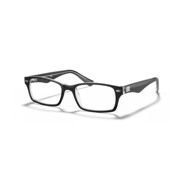 ARMAÇÃO RAY BAN 5206 2034 52 | PRETO SOBRE TRANSPARENTE