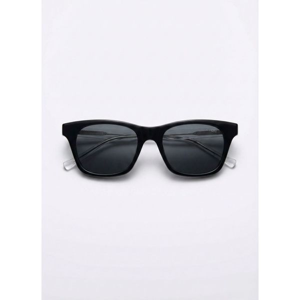 Óculos de Sol Unissex Zyon Preto com Haste Transparente – Proteção UVA/UVB