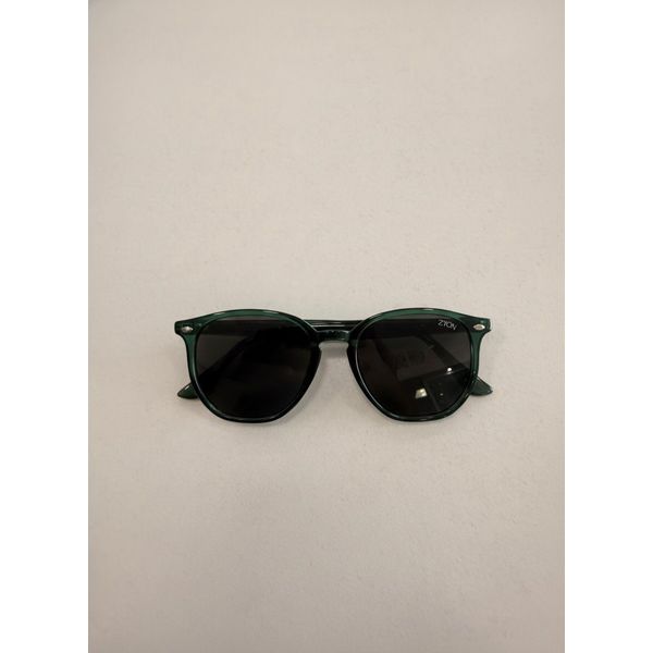 Óculos de Sol Unissex Zyon Verde Translúcido Lentes Pretas – Proteção UVA/UVB