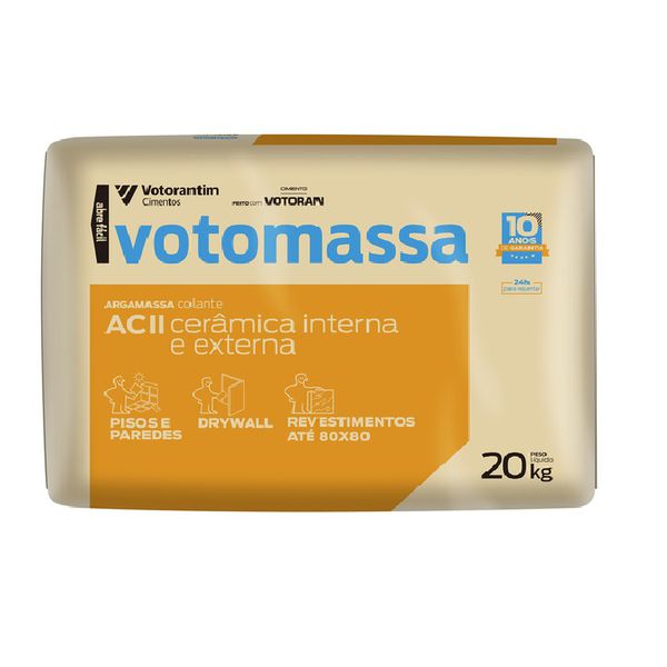 Argamassa AC2 Interno/Externo Cinza Votoran 20KG