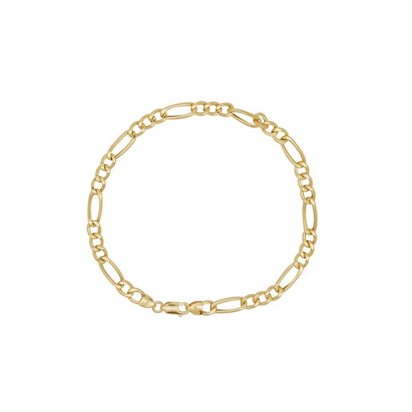 Pulseira Groumet 3x1 em Ouro 18K - 21cm