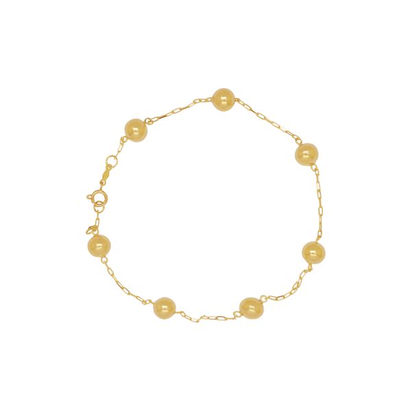 Pulseira em Ouro 18K Cartier Bolas Lisas - 19cm