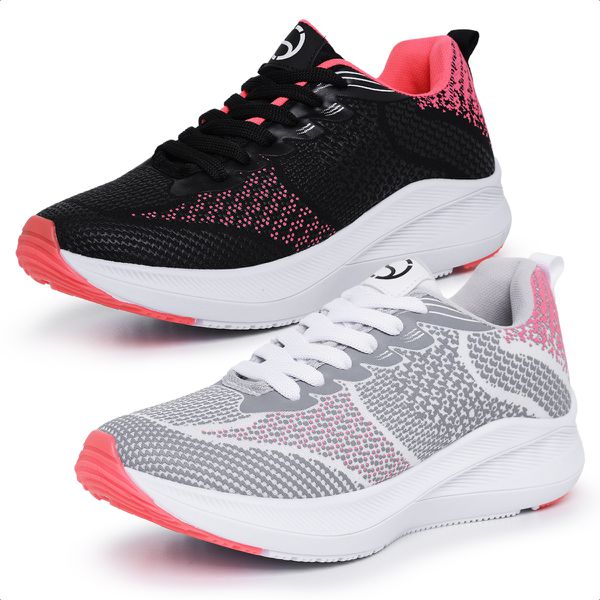 Kit 2 Pares Tênis Feminino Esportivo