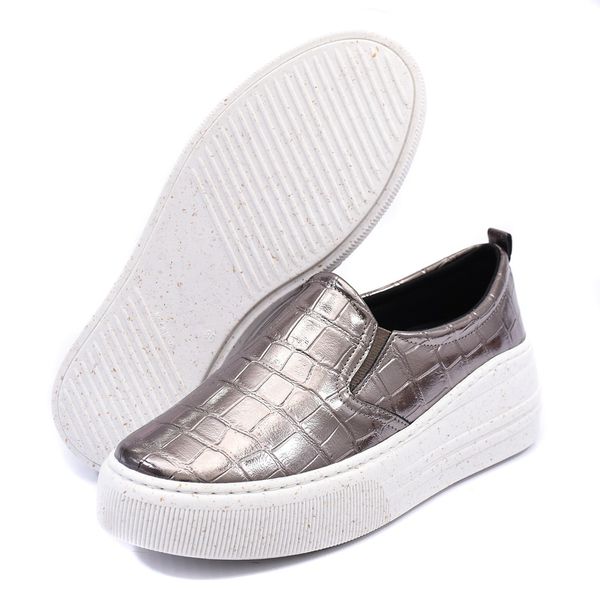 Slip on croco femme store