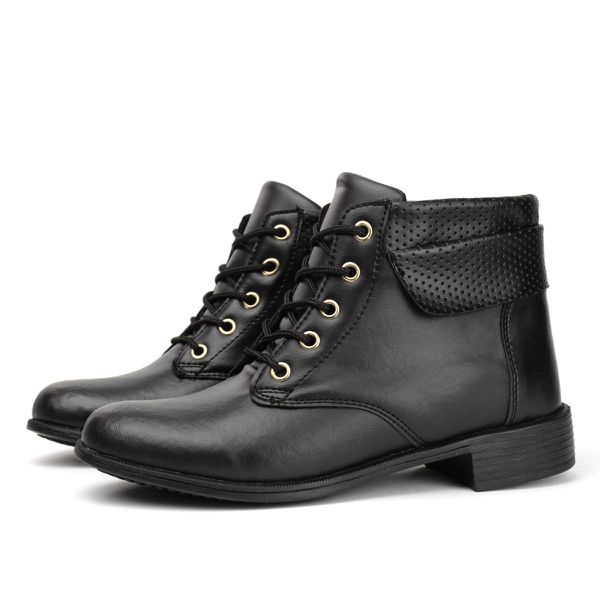 Bota Coturno Feminina Preta