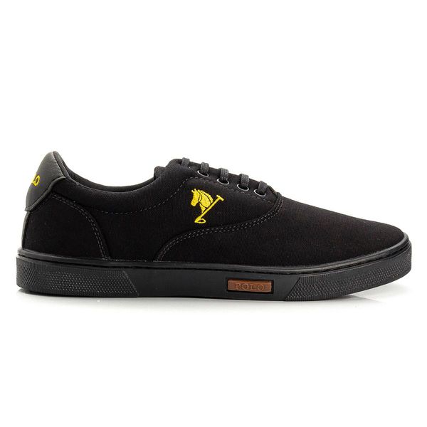 Sapatênis Masculino Casual Preto Sola Preta