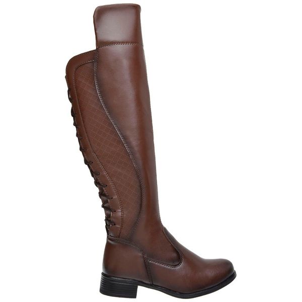 Bota over the hot sale knee com amarração