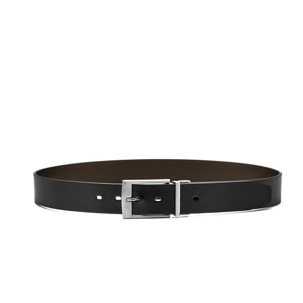 Cinto Couro Masculino 060 TAMANHO 100cm Dupla Face Preto e Café
