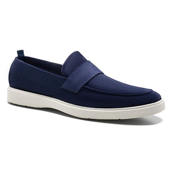 Sapato Loafer masculino 19113 Indigo Blue em couro legítimo Salerno Prime, ideal para quem busca elegância e conforto no dia a dia.