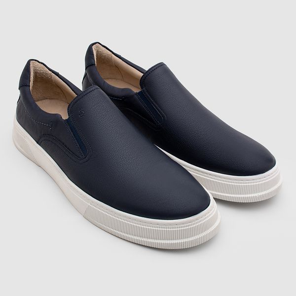 Tenis casual masculino na cor marinho da linha Sneakers, da Salerno Prime