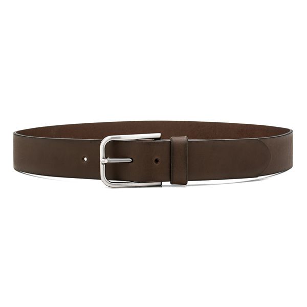 Cinto Couro Masculino Casual 9106 Café