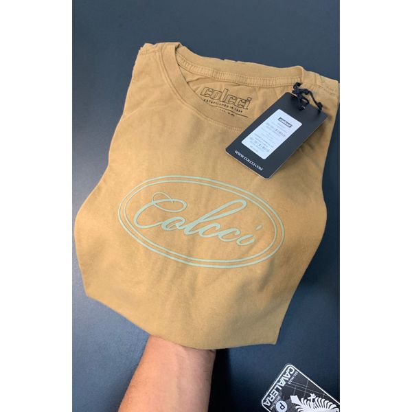 T-SHIRT CLC EMBORRACHADA MOSTARDA