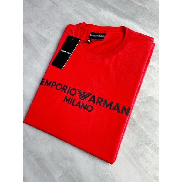 T-SHIRT RED EMBORRACHADA ARM MILANO