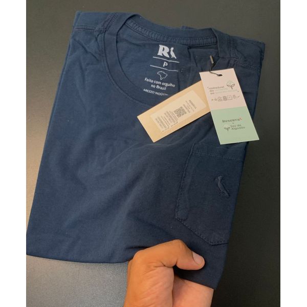 CAMISETA RSV BOLSO AZUL MARINHO