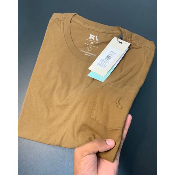 CAMISETA RSV BOLSO MARROM