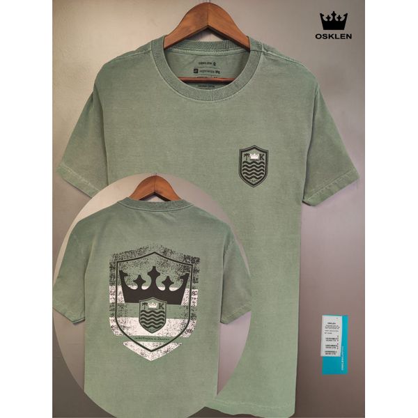 T-SHIRT BRASAO COSTAS VERDE