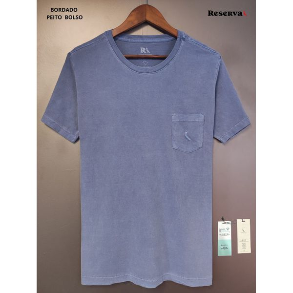 T-SHIRT RV BASICA BOLSO AZUL