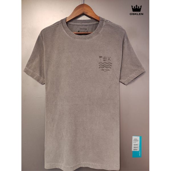 T-SHIRT ESTONADA CINZA ESTMO MINIMALISTA