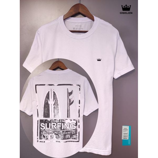 T-SHIRT BRANCA ESTMP COSTAS