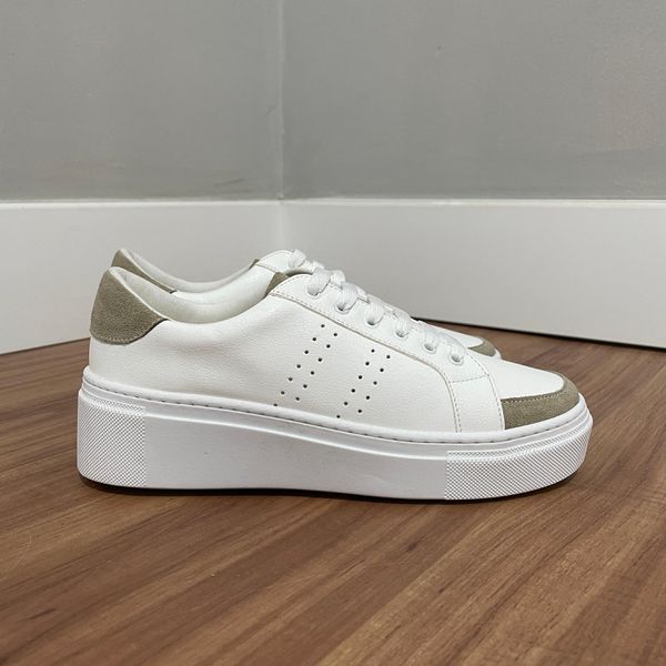 Tênis Luiza Branco/Creme 