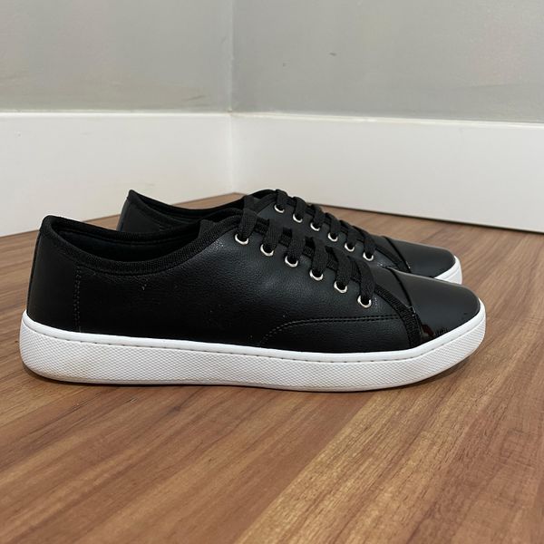 Tênis Jade - Napa Preto/Verniz 